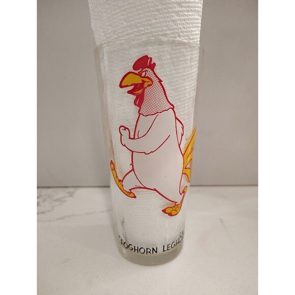 Vintage Foghorn Leghorn Glass Tumbler Pepsi Collector Series Cartoon Character - Picture 1 of 12
